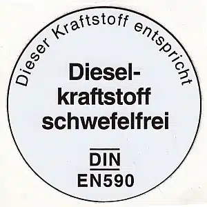 Dieselkraftstoff nach DIN EN 590